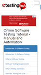 Mobile Screenshot of etestinghub.com